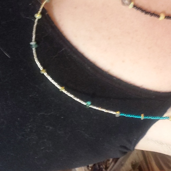 Emerald ,opal natural choker - Picture 6 of 9
